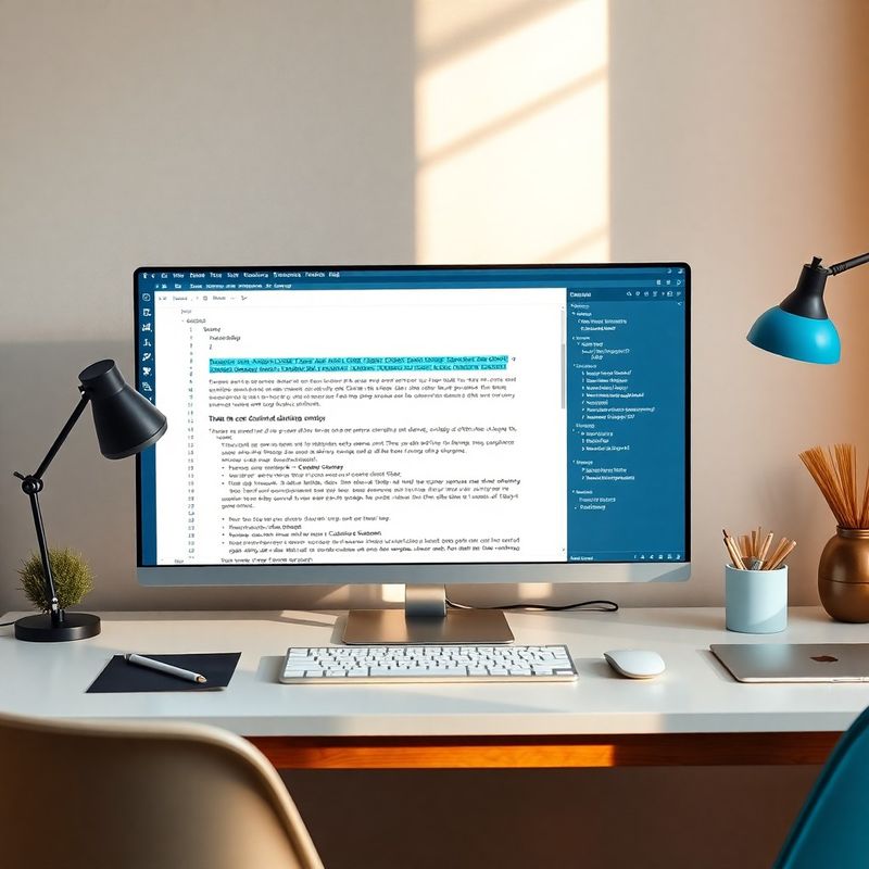 Editor de conținut cu analiză semantică suprapusă pe ecran